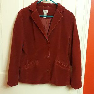 LLBean Corduroy lined Blazer Sz M